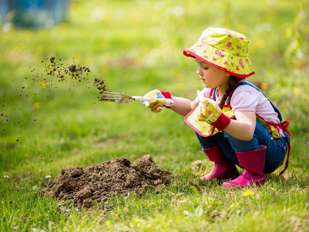 Children garden differently to adults